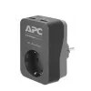 APC PME1WU2B-GR listwa przeciwprzepięciowa Czarny, Szary 1 gniazdko AC 230 V