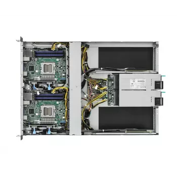 Server barebone ASRock 1U2N2G-AM5/2T — LGA 1718, DDR5 do 48GB, 10Gb Ethernet, Aspeed AST2600, zasilacz 1600W