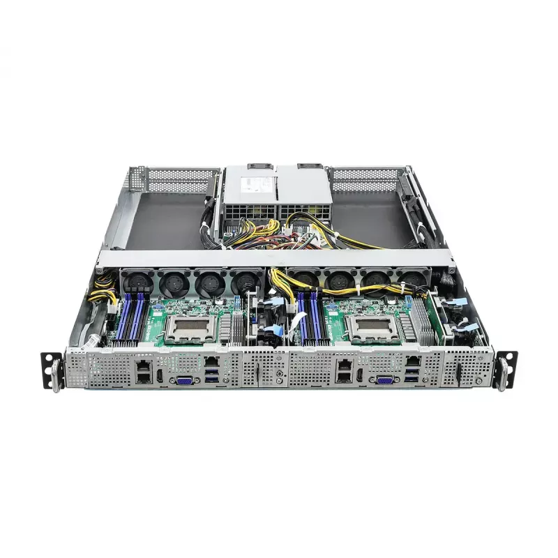 Server barebone ASRock 1U2N2G-AM5/2T — LGA 1718, DDR5 do 48GB, 10Gb Ethernet, Aspeed AST2600, zasilacz 1600W