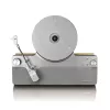Gramofon audio z napędem paskowym Lenco LSA-071SI, w pełni automatyczny, szary, Bluetooth, 3,5 mm, 10 W