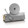 Gramofon audio z napędem paskowym Lenco LSA-071SI, w pełni automatyczny, szary, Bluetooth, 3,5 mm, 10 W