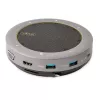 StarTech.com USB-C głośnik konferencyjny ze stacją dokującą, mini przenośny głośnik konferencyjny i stacja audio, USB-C do VGA/4K HDMI, hub 2x USB-A, mikrofon/głośnik, głośnik konferencyjny Teams/Zoom/Softphone