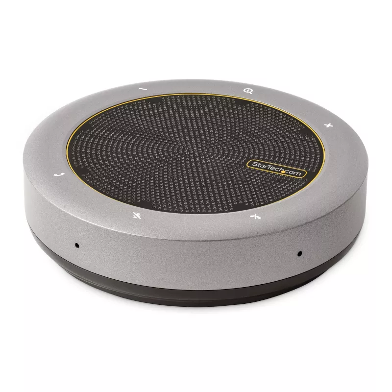 StarTech.com USB-C głośnik konferencyjny ze stacją dokującą, mini przenośny głośnik konferencyjny i stacja audio, USB-C do VGA/4K HDMI, hub 2x USB-A, mikrofon/głośnik, głośnik konferencyjny Teams/Zoom/Softphone