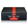 Gramofon audio z napędem paskowym Lenco TT-110 Czarny Czerwony Półautomatyczny