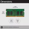 HP 8 GB DDR4 3200 SODIMM Memory, Business, Windows 10, Windows 11, 70 mm, 30 mm, 1,5 mm, 8 g