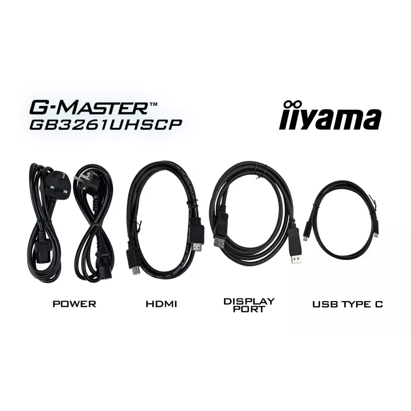 iiyama G-MASTER GB3261UHSCP-B1 monitor komputerowy 80 cm (31,5 cala) 3840 x 2160 pikseli 4K Ultra HD LED Czarny