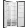 Lodówko-zamrażarka Gorenje side by side NRS917E41BXWD, wolnostojąca, drzwi amerykańskie, czarny, 2 drzwi, dotykowe sterowanie, LED