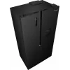 Lodówko-zamrażarka Gorenje side by side NRS917E41BXWD, wolnostojąca, drzwi amerykańskie, czarny, 2 drzwi, dotykowe sterowanie, LED