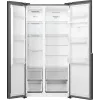 Lodówko-zamrażarka Gorenje side by side NRS917E41BXWD, wolnostojąca, drzwi amerykańskie, czarny, 2 drzwi, dotykowe sterowanie, LED