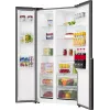 Lodówko-zamrażarka Gorenje side by side NRS917E41BXWD, wolnostojąca, drzwi amerykańskie, czarny, 2 drzwi, dotykowe sterowanie, LED