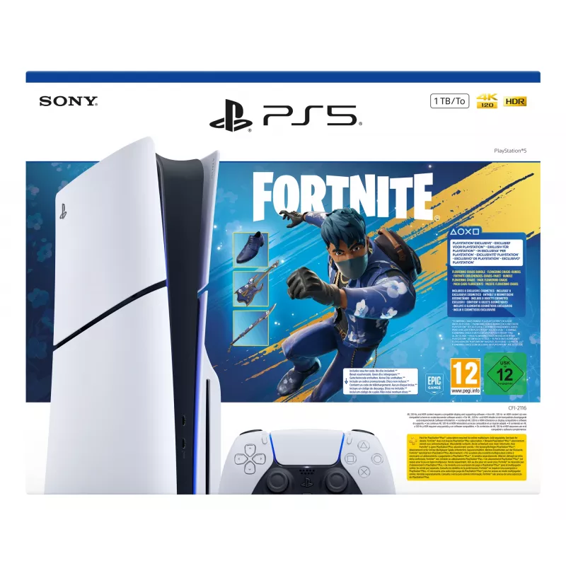 Sony PlayStation 5 - Fortnite Flowering Chaos Bundle 1 TB Wi-Fi Czarny, biały