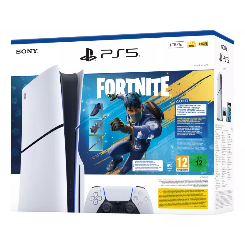 Sony PlayStation 5 - Fortnite Flowering Chaos Bundle 1 TB Wi-Fi Czarny, biały