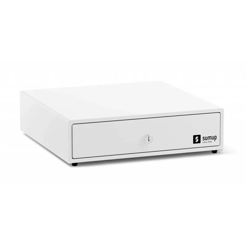 Szafka kasowa SumUp Cash Drawer — obudowa z tworzywa sztucznego i stali, biała, 330 × 340 × 100 mm, 5 kg