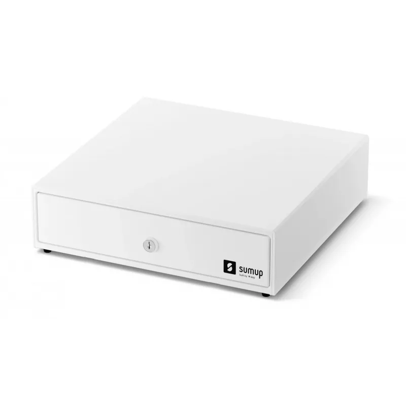 Szafka kasowa SumUp Cash Drawer — obudowa z tworzywa sztucznego i stali, biała, 330 × 340 × 100 mm, 5 kg