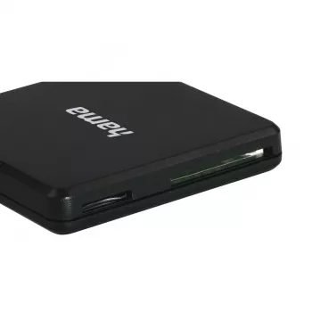 Hama USB 3.0 Multi-Card Reader, SD/microSD/CF, czarny