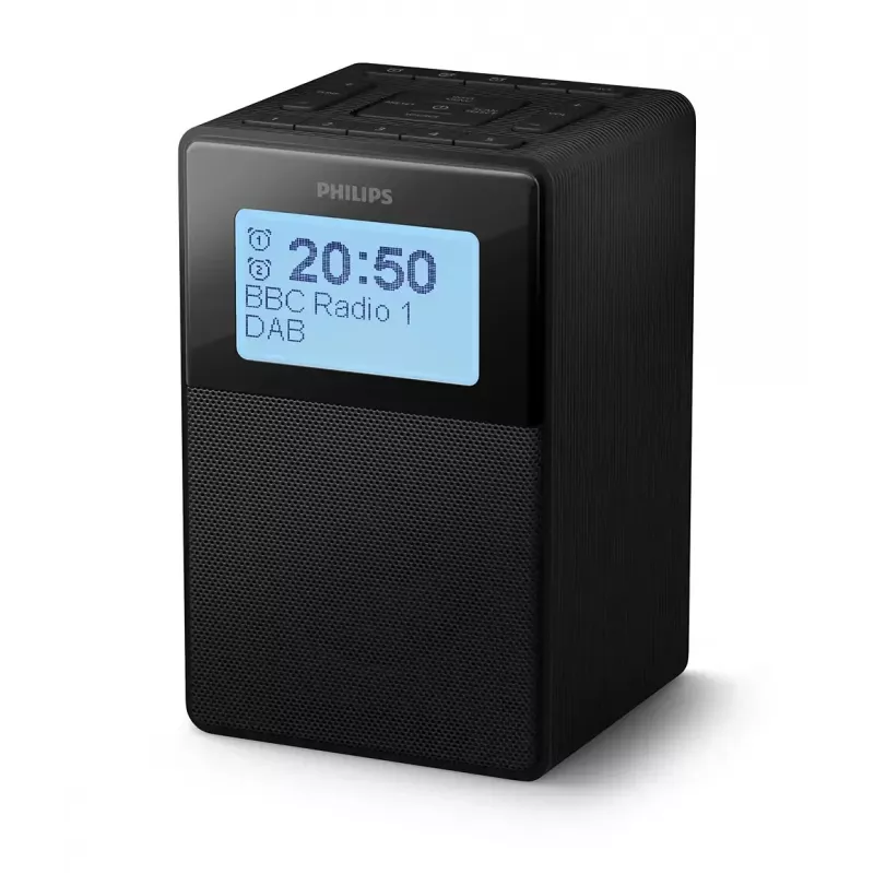 Cyfrowy budzik Philips TAR5100/10 Czarny 12/24h LCD Bluetooth
