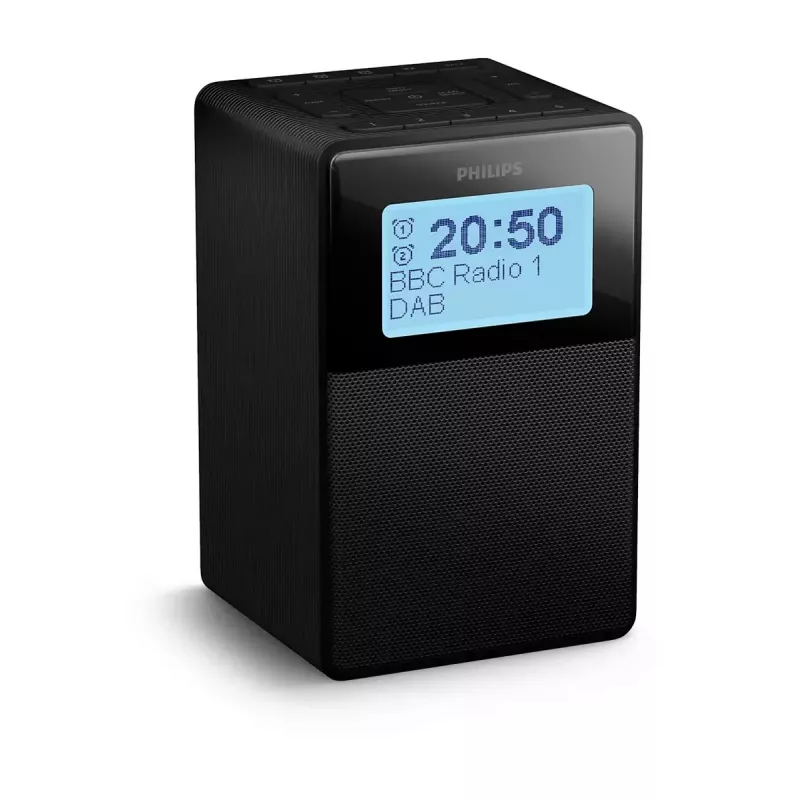 Cyfrowy budzik Philips TAR5100/10 Czarny 12/24h LCD Bluetooth