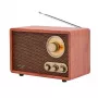 Radio przenośne Adler AD 1171 — AM/FM, 10 W RMS, Bluetooth, antena zewnętrzna, brązowy, 290×200×172 mm