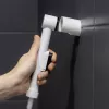 Nadmuchiwana miska do mycia ActionMed PM200AM — przenośna prostokątna umywalka higieniczna, biała, z pompką i wężem