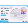 Nadmuchiwana miska do mycia ActionMed PM200AM — przenośna prostokątna umywalka higieniczna, biała, z pompką i wężem