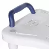 Ławeczka wannowa ActionMed LW400AM 2-w-1 z obrotowym dyskiem transferowym, biała, odporna na wilgoć, ergonomiczne siedzisko, otwór do zawieszenia
