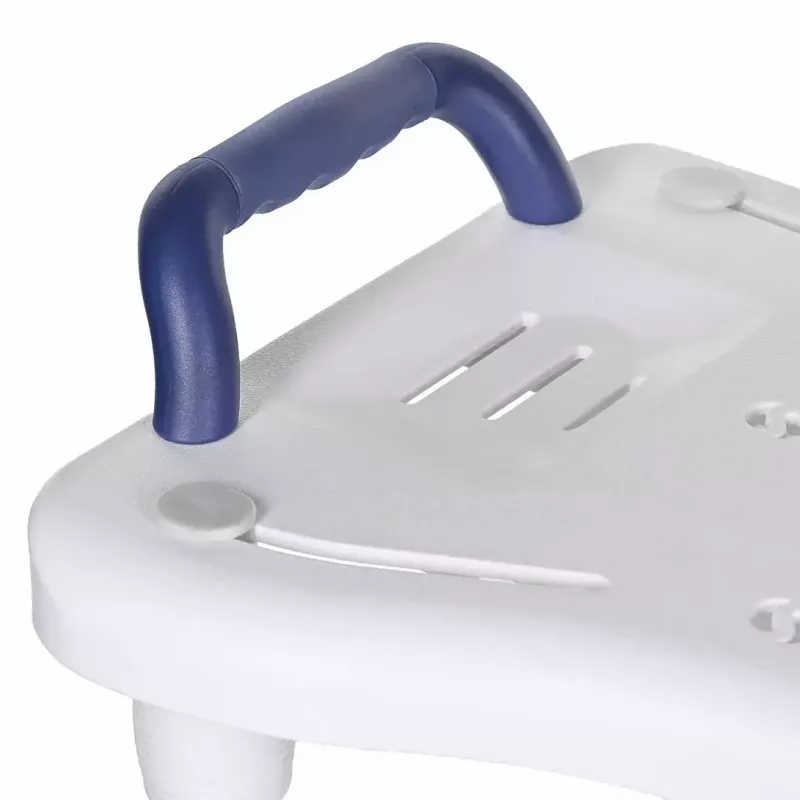 Ławeczka wannowa ActionMed LW400AM 2-w-1 z obrotowym dyskiem transferowym, biała, odporna na wilgoć, ergonomiczne siedzisko, otwór do zawieszenia