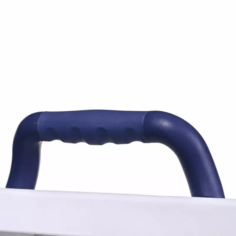 Ławeczka wannowa ActionMed LW400AM 2-w-1 z obrotowym dyskiem transferowym, biała, odporna na wilgoć, ergonomiczne siedzisko, otwór do zawieszenia