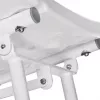 Składane krzesełko prysznicowe montowane na ścianie ActionMed KP600AM — białe, ergonomiczne siedzisko, regulowane antypoślizgowe nóżki, 3 kg