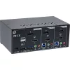 InLine KVM Desktop Switch, 2-portowy, Dual Monitor, DP+HDMI, 4K, USB 3.0, Audio