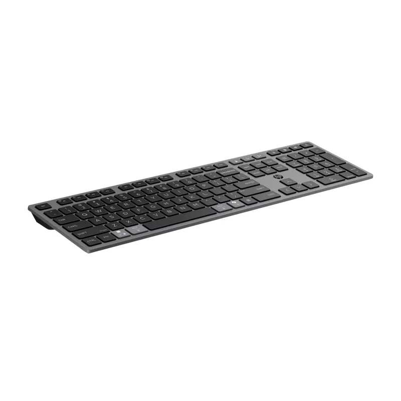 Bezprzewodowa klawiatura wielourządzeniowa HP 725 z możliwością ładowania, 499 g, 420,5 x 120,7 x 17,7 mm