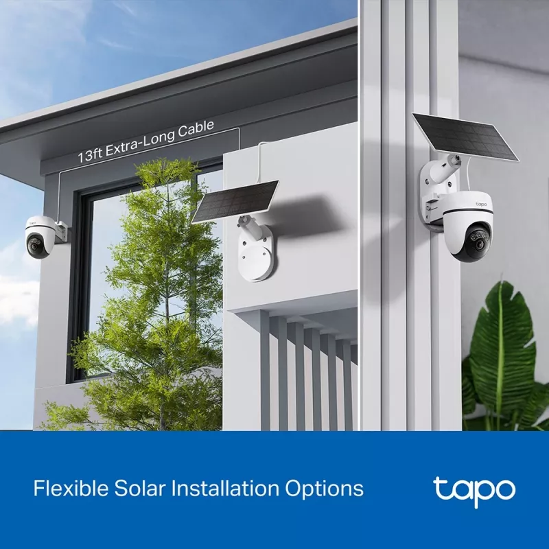 TP-Link Tapo Zestaw solarny kamery bezpieczeństwa z funkcją obrotu i pochylenia