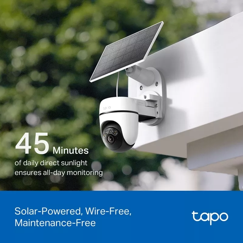 TP-Link Tapo Zestaw solarny kamery bezpieczeństwa z funkcją obrotu i pochylenia