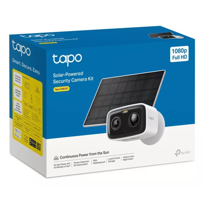 TP-Link Tapo C400 KIT Box IP kamera bezpieczeństwa Zewnętrzna 1920 x 1080 pikseli Ściana