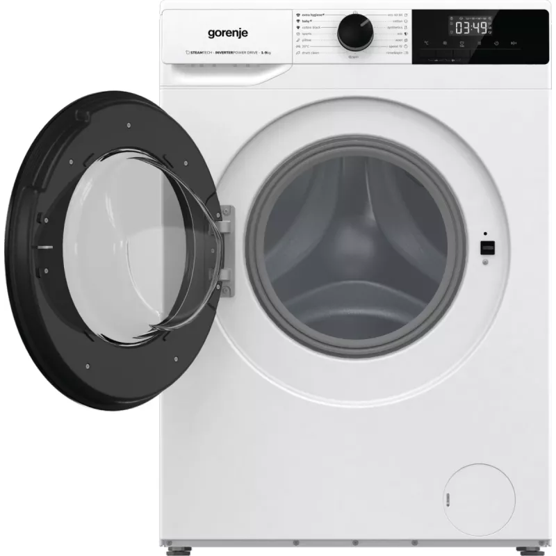 Gorenje Pralka WNHPI94A1PS BK070, ładowana od przodu, 9 kg, B, 75 dB, 1400 obr./min, A