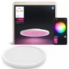 Philips Surimu Round Panel, inteligentna lampa sufitowa, Bluetooth/Zigbee, biały, aluminium, wielokolorowa, 2000 K