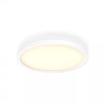 Philips Aurelle Hue Round Panel Light, Inteligentna lampa sufitowa, Bluetooth/Zigbee, Biały, LED, Aluminium, Regulowana
