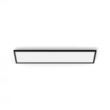 Inteligentna lampa sufitowa Signify Philips Aurelle Rectangle Panel — Bluetooth/Zigbee, 1200×300×48 mm, czarny
