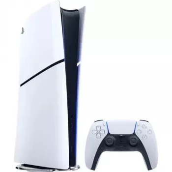 Sony Playstation 5 cienki Digital Edition 825 GB Wi-Fi Czarny, Biały