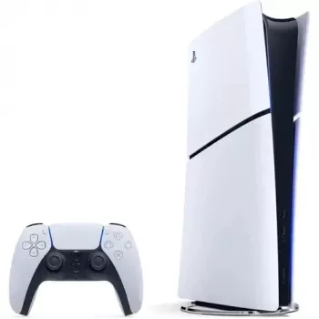 Sony Playstation 5 cienki Digital Edition 825 GB Wi-Fi Czarny, Biały