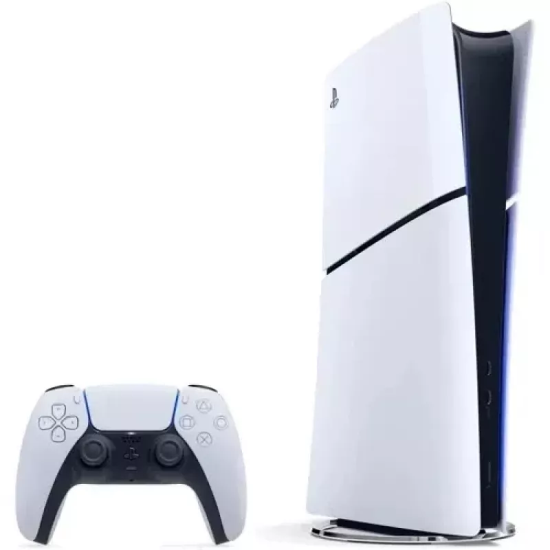 Sony Playstation 5 cienki Digital Edition 825 GB Wi-Fi Czarny, Biały