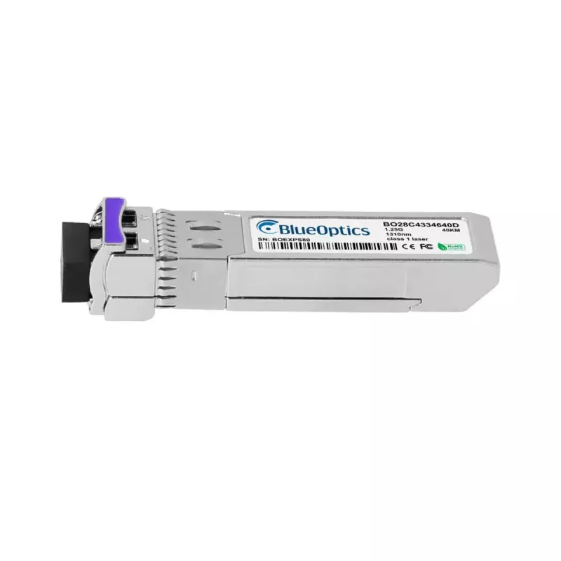 Światłowodowy transceiver cSFP BlueOptics CSFP-BX1490-40-D-BO 1250 Mbit/s srebrna metalowa obudowa