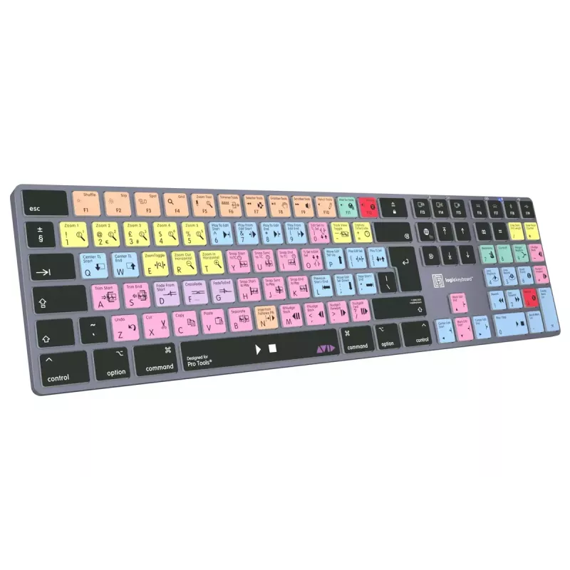 Logickeyboard LKB-PT-TM-UK Klawiatura Office Bluetooth QWERTY Angielska Pełnowymiarowa