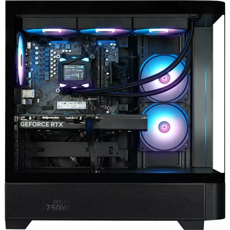 Komputer stacjonarny do gier THERMALTAKE FTW V290a 5070 czarny/przezroczysty, Windows 11 Pro