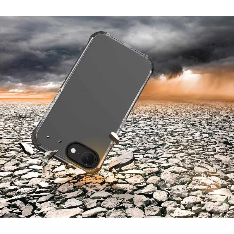Cellularline Tetra Force Strong Guard - etui do iPhone 16e, ultraochronne, elastyczne, przeciwwstrząsowe z wbudowaną technologią antybakteryjną Microban®