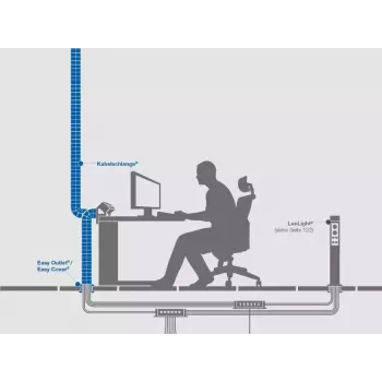 Organizator kabli Bachmann Desk kabel Eater Czarny, długość 1 m, 1 szt.