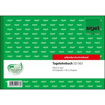 Formularz biznesowy Sigel SD065 zielony A5 q 120 arkuszy