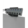 ICY BOX IB-MSA106-HH uchwyt pasywny hub USB czarny
