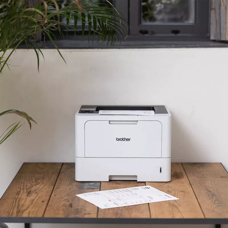 Drukarka laserowa Brother HL-L5215DN — monochromatyczna, A4, 48 str./min, duplex, 1200×1200 DPI