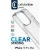 Cellularline Clear Protect - iPhone 16 Pro Max twarde etui z gumowymi krawędziami