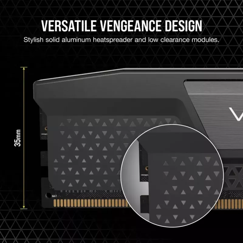 Corsair Vengeance, DDR5-6400, CL32, AMD EXPO + Intel XMP 3.0 - 32 GB Dual-Kit, grau